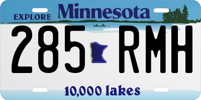 MN license plate 285RMH