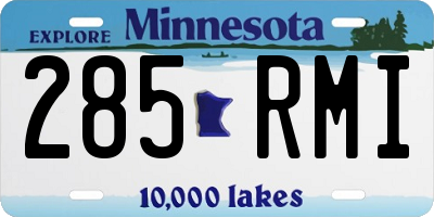 MN license plate 285RMI