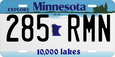 MN license plate 285RMN