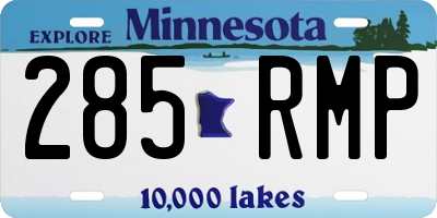 MN license plate 285RMP