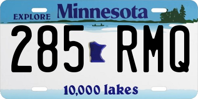 MN license plate 285RMQ