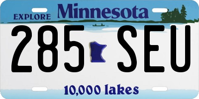 MN license plate 285SEU