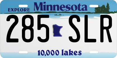 MN license plate 285SLR