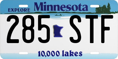 MN license plate 285STF