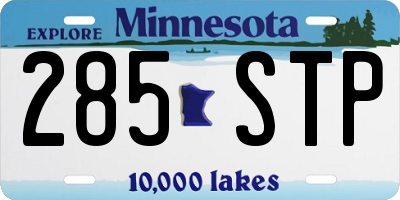MN license plate 285STP