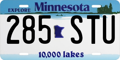MN license plate 285STU