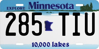 MN license plate 285TIU