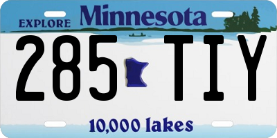 MN license plate 285TIY
