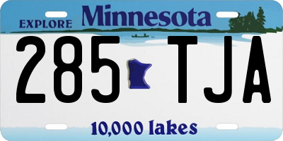 MN license plate 285TJA