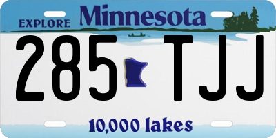 MN license plate 285TJJ