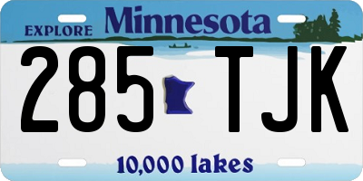 MN license plate 285TJK