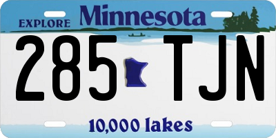 MN license plate 285TJN