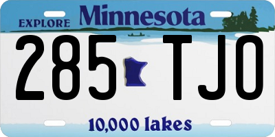 MN license plate 285TJO