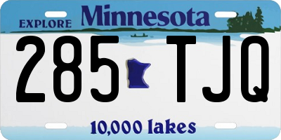 MN license plate 285TJQ