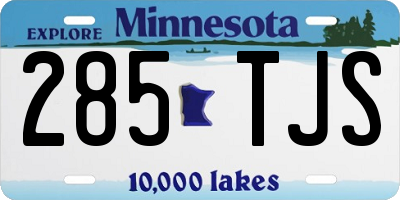 MN license plate 285TJS