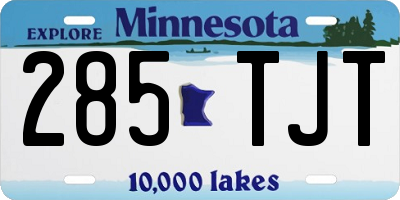 MN license plate 285TJT