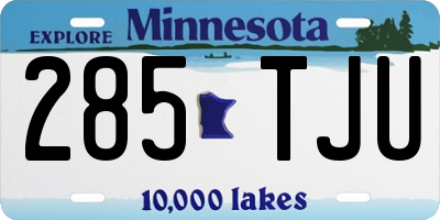 MN license plate 285TJU