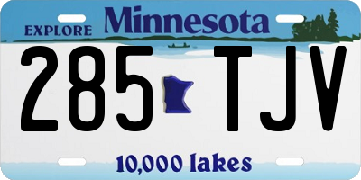 MN license plate 285TJV