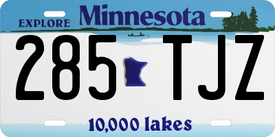 MN license plate 285TJZ
