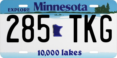 MN license plate 285TKG