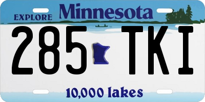 MN license plate 285TKI