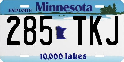 MN license plate 285TKJ