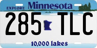 MN license plate 285TLC