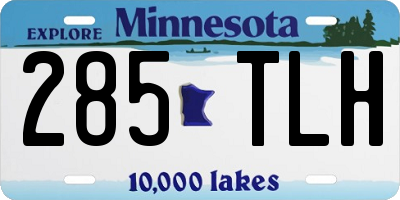 MN license plate 285TLH
