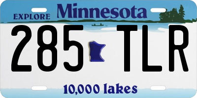 MN license plate 285TLR