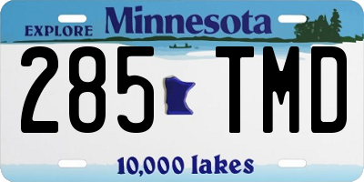 MN license plate 285TMD