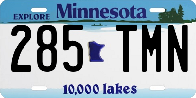 MN license plate 285TMN