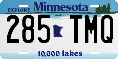 MN license plate 285TMQ