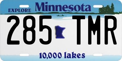 MN license plate 285TMR