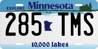 MN license plate 285TMS