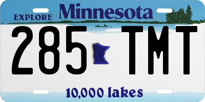 MN license plate 285TMT