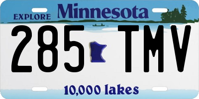 MN license plate 285TMV