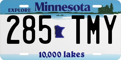 MN license plate 285TMY