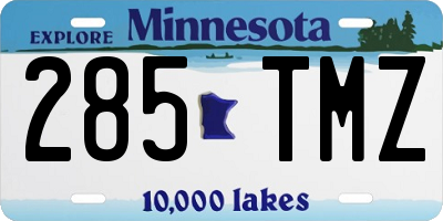 MN license plate 285TMZ