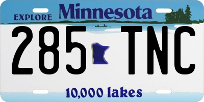 MN license plate 285TNC