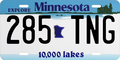 MN license plate 285TNG