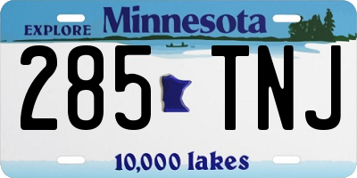 MN license plate 285TNJ