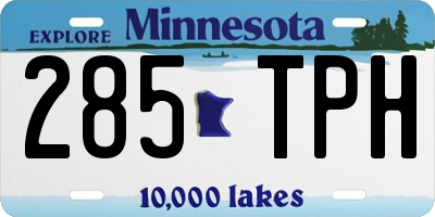 MN license plate 285TPH