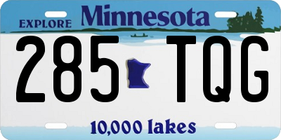 MN license plate 285TQG