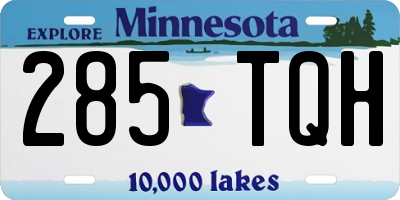 MN license plate 285TQH