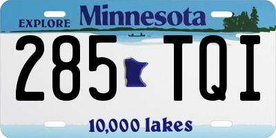 MN license plate 285TQI