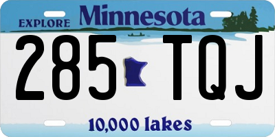 MN license plate 285TQJ