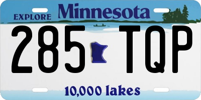 MN license plate 285TQP