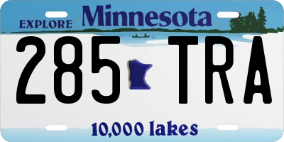 MN license plate 285TRA