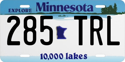 MN license plate 285TRL