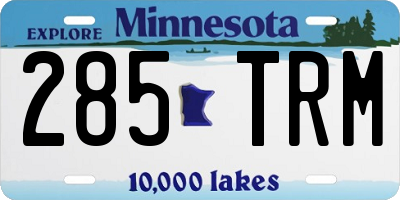 MN license plate 285TRM